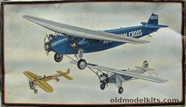 AMT-Frog 1/72 Ocean Pioneers Bleriot XI / Southern Cross  Fokker, 3901-200 plastic model kit